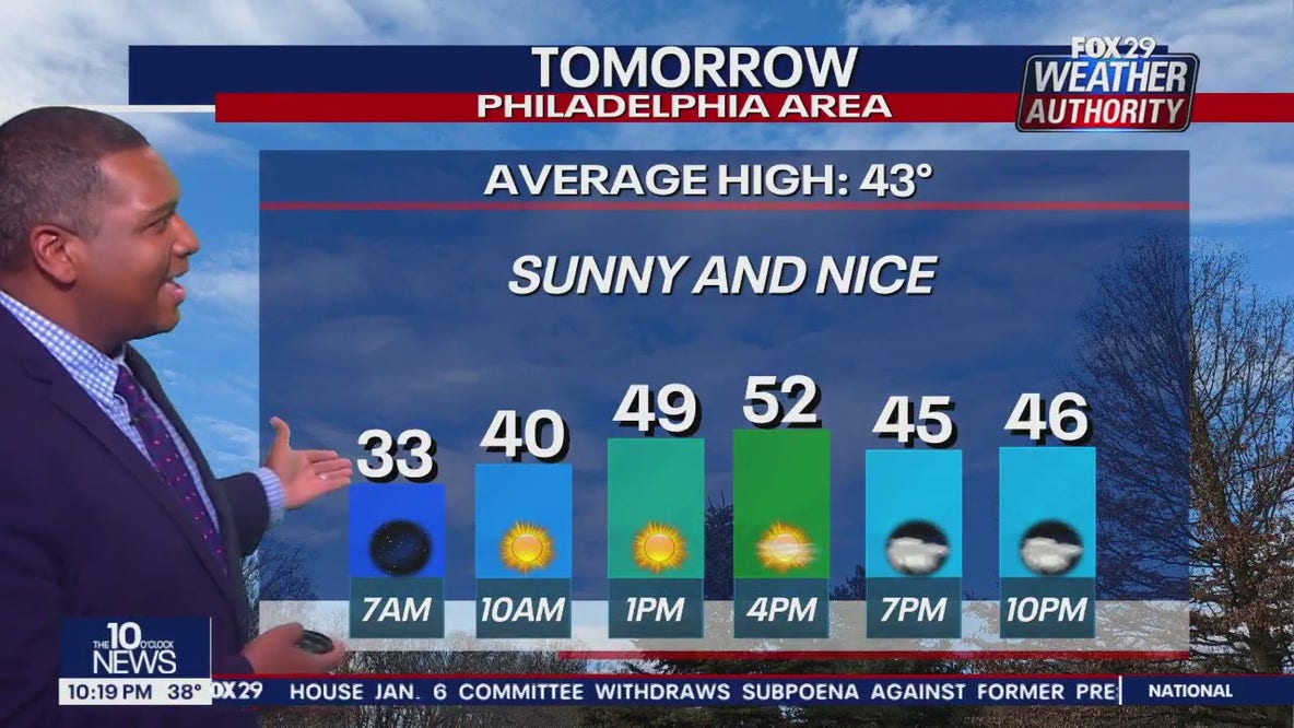 Weather Authority: 10 p.m. Thursday forecast